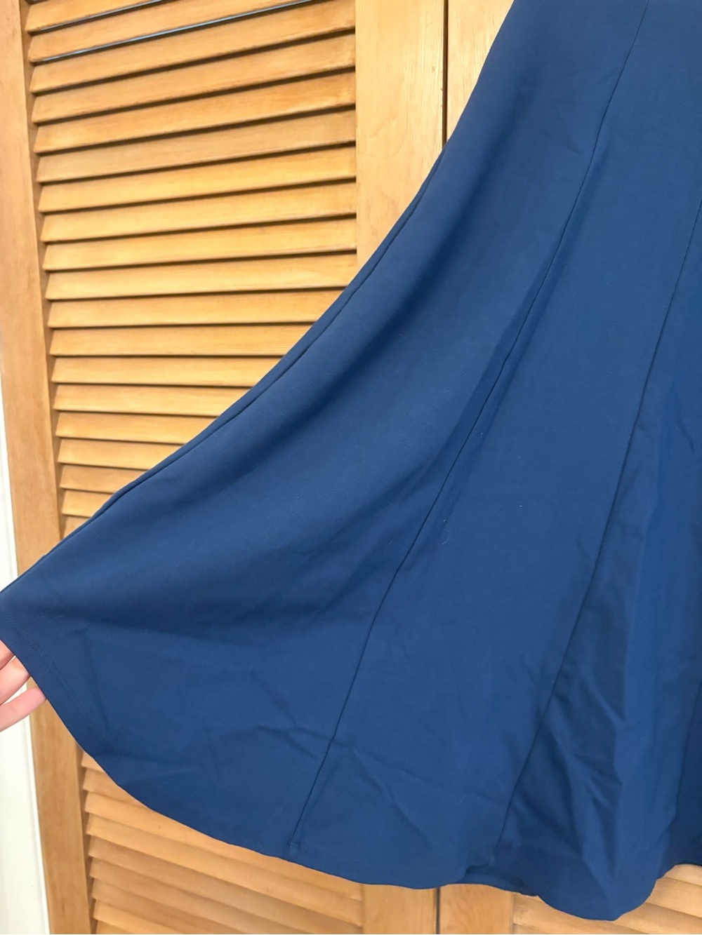 Anthropologie Maeve Midi Skirt Blue Sz 6 - Picture 2 of 11